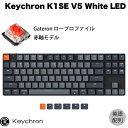 Keychron K1 SE V5 Macpz L / Bluetooth 5.1 CX Ή eL[X [vt@C Gateron Ԏ 87L[ White LEDCg JjJL[{[h # K1SE-A1-US L[N (BluetoothL[{[h) USz