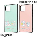  ingrem iPhone 14 / 13 トムとジェリー 耐衝撃ハイブリッドケース KAKU イングレム (スマホケース・カバー)