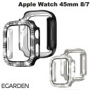  EGARDEN Apple Watch 45mm Series 8 / 7 ガラスフィルム一体型ラインストーンケース エガーデン (アップルウォッチケース カバー) 全面保護 メンズ