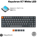 Keychron K7 Macpz L / Bluetooth 5.1 CX Ή eL[X [vt@C Gateron  68L[ White LEDCg JjJL[{[h # K7-A2-US L[N (BluetoothL[{[h) USz