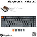 Keychron K7 Macpz L / Bluetooth 5.1 CX Ή eL[X [vt@C Gateron  68L[ White LEDCg JjJL[{[h # K7-A3-US L[N (BluetoothL[{[h) USz