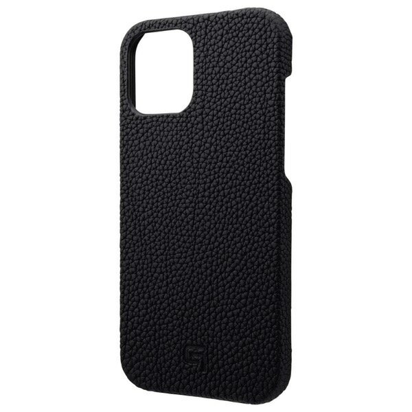 ネコポス送料無料 【在庫処分特価】 GRAMAS iPhone 12 Pro Max Shrunken-calf Genuine Leather Shell Case Black GSCSC-IP12BLK グラマス (スマホケース カバー)