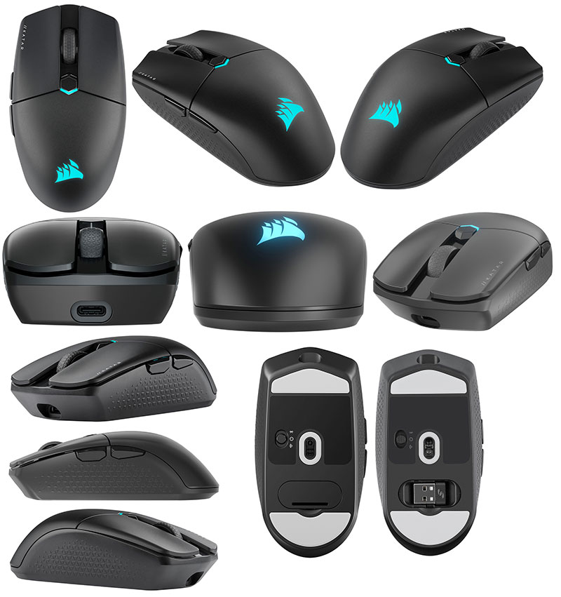 Corsair KATAR ELITE WIRELESS ワイヤレス 2.4GHz無線 Bluetooth 有線対応 ゲーミングマウス # CH-931C111-AP コルセア (マウス)