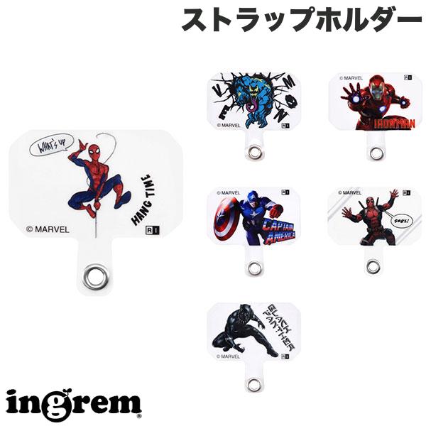 ingrem マーベル ストラップホルダー イングレム (スマホストラップホルダー) iPhone 挟むだけ スマホショルダー ストラップ