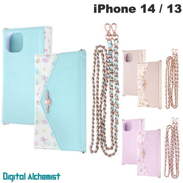 ディズニー Digital Alchemist iPhone 14 / 13 ディズニーキャラクタープリンセス 手帳型レザーケース Collet ショルダーストラップ付 デジタルアルキミスト (スマホケース・カバー) ショルダーストラップ対応