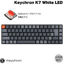 Keychron K7 Mac{z L / Bluetooth 5.1 CX Ή eL[X [vt@C Gateron Ԏ 71L[ White LEDCg JjJL[{[h # K7-A1-JIS L[N (BluetoothL[{[h) JIS