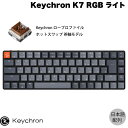 Keychron K7 Mac{z L / Bluetooth 5.1 CX Ή eL[X [vt@C IveBJ zbgXbv Keychron  71L[ RGBCg JjJL[{[h # K7-E3-JIS L[N (BluetoothL[{[h) JISz