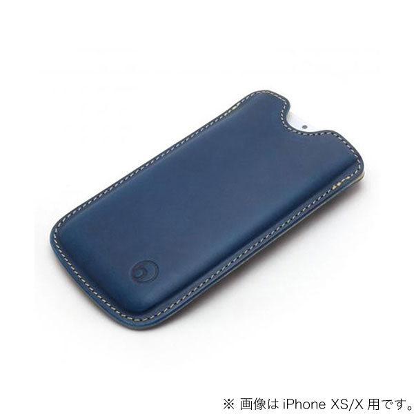 高級イタリアンレザー使用 buzzhouse design iPhone 11 Pro Max / XS Max ハンドメイドレザーケース ブルー # bh-XSMAX-BL バズハウスデザイン (スマホケース・カバー)