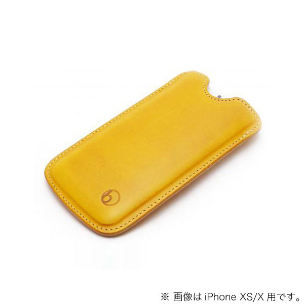 高級イタリアンレザー使用 buzzhouse design iPhone 11 Pro Max / XS Max ハンドメイドレザーケース イエロー # bh-XSMAX-WY バズハウスデザイン (スマホケース・カバー)