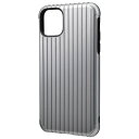  GRAMAS iPhone 11 Pro Max Rib Hybrid Shell Case グレー # CHCRB-IP03GRY グラマス (スマホケース・カバー)