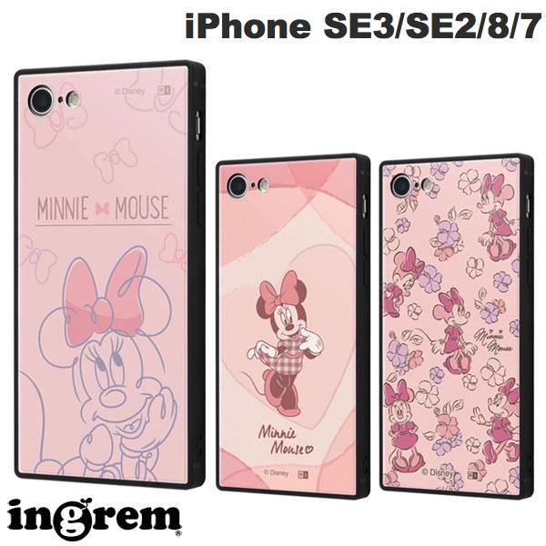 ingrem iPhone SE 3세대 / SE 2세대 / 8 / 7 디즈니 캐릭터 내충격 케이스 KAKU 트리플 하이브리드 잉글렘 (스마트폰 케이스 커버) 미니 마우스
