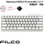 FILCO Majestouch MINILA-R Convertible ミルク 英語配列 有線 / Bluetooth 5.1 ワイヤレス 両対応 CHERRY MX 茶軸 63キー # FFBTR63M/EWT フィルコ (Bluetoothキーボード) US配列 ダイヤテック コンパクト