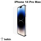 [ネコポス送料無料] BELKIN iPhone 14 Pro Max SCREENFORCE UltraGlass抗菌画面保護フィルム 0.29mm # OVA104zz ベルキン (iPhone14ProMax液晶保護ガラスフィルム) 極薄 キレイに貼れる