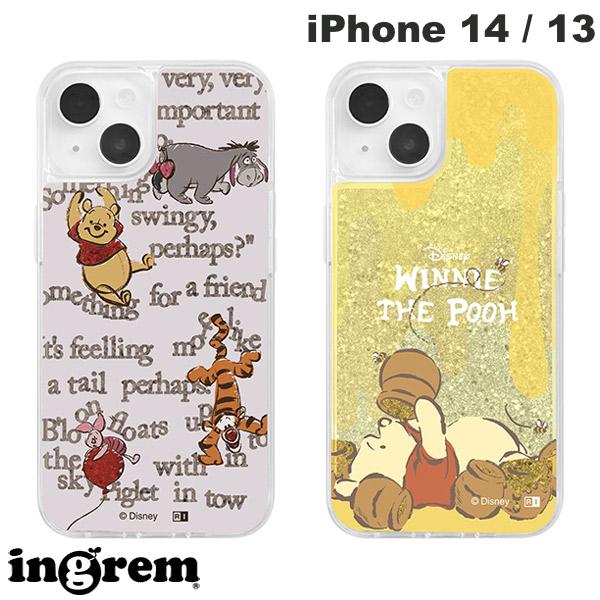 ingrem iPhone 14 / 13 디즈니 캐릭터 라메 글리터 케이스 잉글렘 (스마트폰 케이스·커버) 푸씨