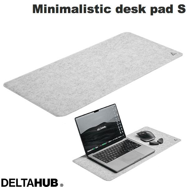 DELTAHUB Minimalistic felt desk pad Light Grey S # DP-S-LG-D デルタハブ (マウスパッド) ディスクパッド マウスパッド Sサイズ フェルト製 ほつれ防止 滑り止め 掃除が簡単 滑りにくい