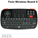 [lR|X] AREA Twin Wireless Board C {z Bluetooth / 2.4GHz CXΉ ~jCXL[{[h ubN # SD-KB24GBT(C) GAA (L[{[h) JIS