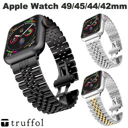 【あす楽】 truffol Apple Watch 49 / 45 / 44 / 42mm クラシックバンド ジュビリー トラッフル (アップルウォッチ ベルト バンド) メンズ