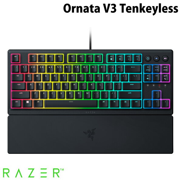 【国内正規品】 Razer Ornata V3 Tenkeyless 英語配列 有線 RGBライティング メカ・メンブレン ゲーミングキーボード # RZ03-04880100-R3M1 レーザー (キーボード) オルナタ