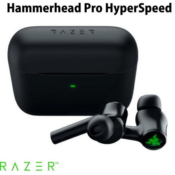   Razer Hammerhead Pro HyperSpeed 完全ワイヤレス Bluetooth 5.3 / 2.4GHz ワイヤレス 両対応 ゲーミングイヤホン ブラック # RZ12-04590100-R3A1 レーザー rbf23