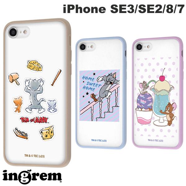 ingrem iPhone SE 3세대 / SE 2세대 / 8 / 7 톰과 제리 매트 하이브리드 케이스 SHEER 잉글렘 (스마트폰 케이스 커버) 타피
