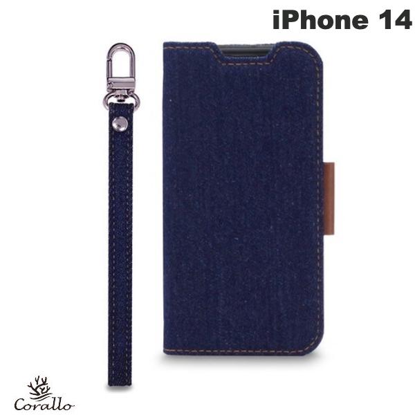 Corallo iPhone 14 / 13 NU JEANS 수첩형 케이스 INDIGO # CR_INNCSDNNJ_ID 코라로 (스마트폰 케이스·커버)