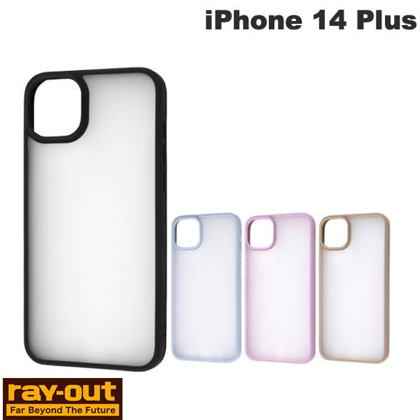Ray Out iPhone 14 Plus 매트 하이브리드 케이스 SHEER 레이아웃 (스마트폰 케이스 커버)