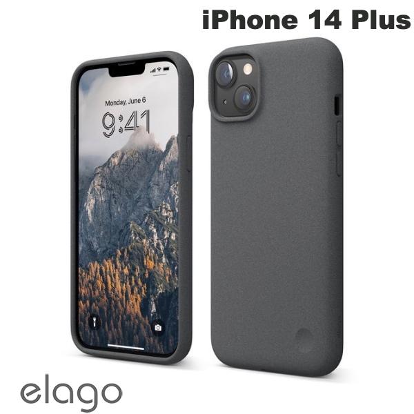  elago iPhone 14 Plus PEBBLE CASE Dark Grey # EL_INBCSTPPC_DG エラゴ (スマホケース・カバー)