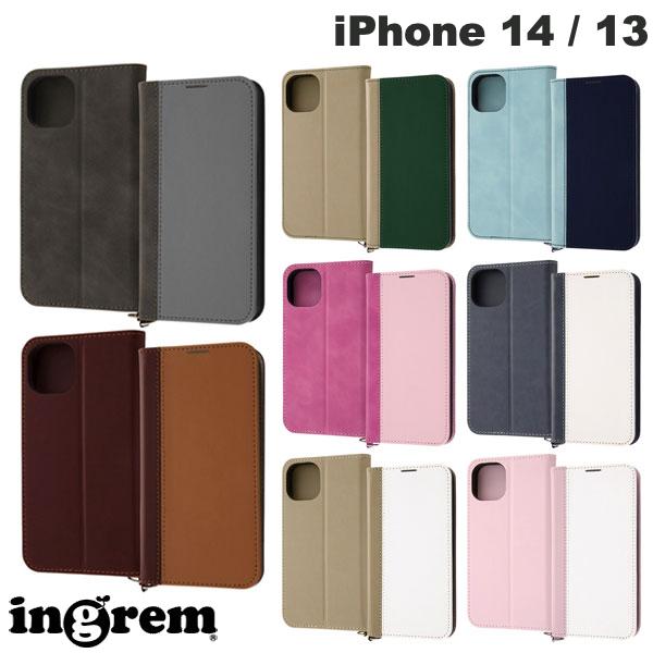 ingrem iPhone 14 / 13 내충격 수첩형 가죽 케이스 Noble 잉글렘 (스마트폰 케이스·커버)