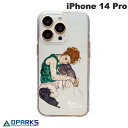 ネコポス送料無料 Dparks iPhone 14 Pro ソフトクリアケース Seated Woman with Legs Drawn Up DS24167i14P ディーパークス (スマホケース カバー)