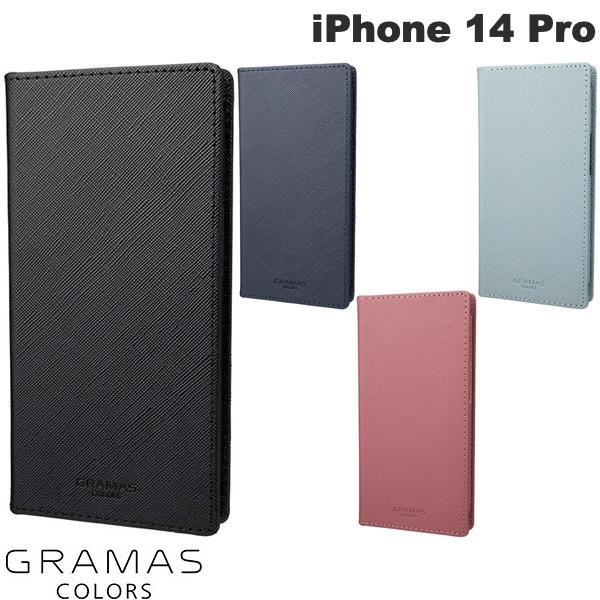 [ネコポス送料無料] 【在庫処分特価】 GRAMAS COLORS iPhone 14 Pro G-FOLIO サフィアーノPUレザー フォリオケース グラマス カラーズ スマホケース・カバー 