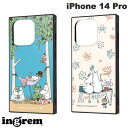 [ネコポス送料無料] ingrem iPhone 14 Pro ムーミン 耐衝撃ハイブリッドケース KAKU イングレム (スマホケース・カバー)