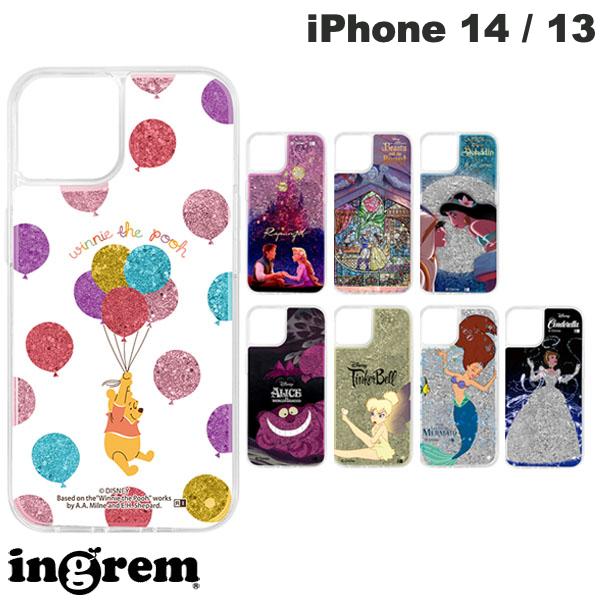 [재고 한계] ingrem iPhone 14 / 13 디즈니 캐릭터 라메 글리터 케이스 잉글렘 (스마트폰 케이스·커버)