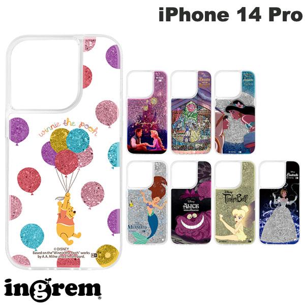 ingrem iPhone 14 Pro 디즈니 캐릭터 라메 글리터 케이스 잉글렘(스마트폰 케이스·커버)