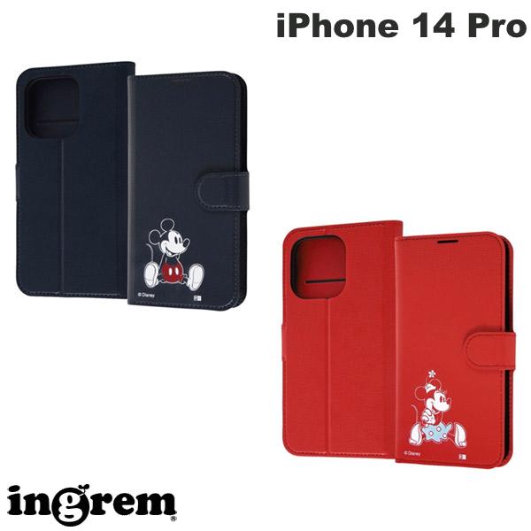 ingrem iPhone 14 Pro 디즈니 캐릭터 수첩형 케이스 마그넷 잉글렘 (스마트폰 케이스·커버) 미키 미니