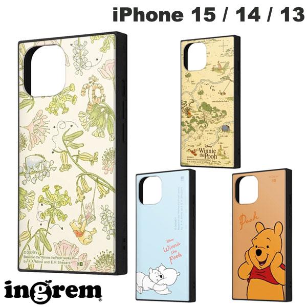 ingrem iPhone 15 / 14 / 13 Disney Hybrid Case KAKU (Smartphone Case/Cover) Winnie the Pooh Character Cute
