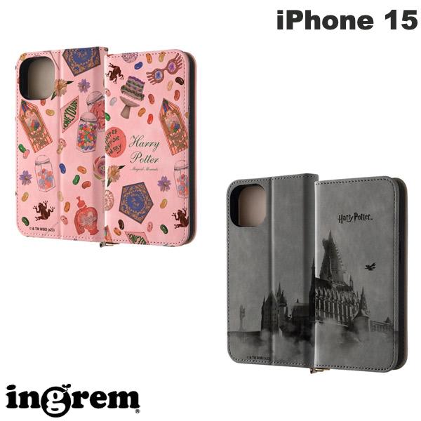 Rakuten - ingrem iPhone 15 ハリー・ポッター 手帳型レザーケース Raffine イングレム (スマホケース・カバー) ハニーデュークス ホグワーツ魔法魔術学校