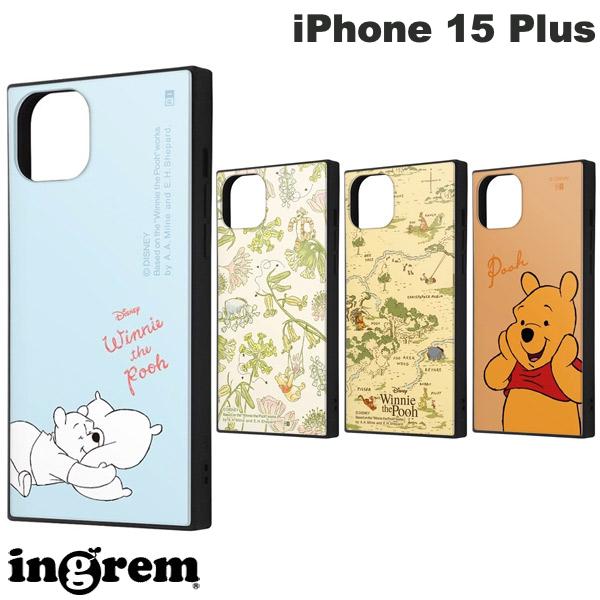 ingrem iPhone 15 Plus 디즈니 하이브리드 케이스 KAKU 잉글렘 (스마트폰 케이스·커버) 곰의 푸씨 캐릭터 귀여운