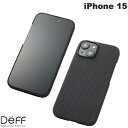 ネコポス送料無料 Deff iPhone 15 Ultra Slim Light Case DURO マットブラック DCS-IPD23MKVMBK ディーフ (スマホケース カバー)