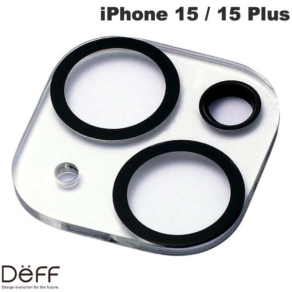 Deff iPhone 15 / 15 Plus CLEAR CAMERA LENS COVER クリア # DG-IP23GAC3CR ディーフ (カメラレンズプロテクター) 透明