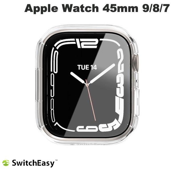 ［在庫限り］ SwitchEasy Apple Watch 45mm Series 9 / 8 / 7 NUDE クリアケース Transparent # SE_W45CSPCNW_TR スイッチイージー (アップルウォッチケース カバー) メンズ