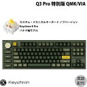 Keychron Q3 Pro ʔ QMK/VIA I[uO[ Macpz L / Bluetooth 5.1 CX Ή eL[X zbgXbv Keychron K Pro oii RGBCg JX^JjJL[{[h muo[W # Q3P-W4-US L[N