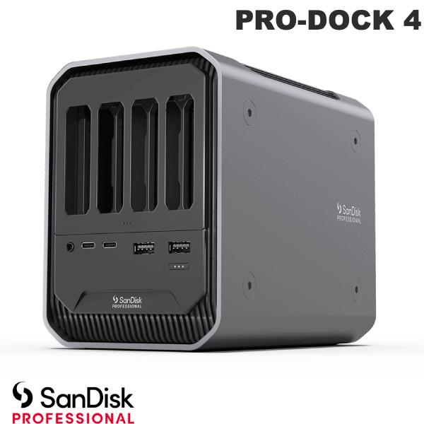 楽天Apple専門店 キットカットSandisk Professional PRO-DOCK 4 プロフェッショナル向け メディアリーダー用 4ベイ ドッキングステーション # SDPD14F-0000-SBAAD サンディスク プロフェッショナル （Thunderbolt3 インターフェイスbox）