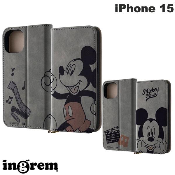 Rakuten - ingrem iPhone 15 ディズニー 手帳型レザーケース Raffine イングレム (スマホケース・カバー) キャラクター かわいい