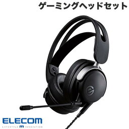 【あす楽】 ELECOM エレコム ゲーミングヘッドセット V custom オーバーヘッド FPS向け 跳ね上げミュート機能付 ブラック # HS-VH300BK エレコム (ヘッドセット)