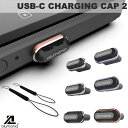 [ネコポス送料無料] alumania USB-C CHARGING CAP 2KIND アルマニア (スマートフォンアクセサリー) ストラップ付き 2種セット iPhone15 iPad パソコン PC USB キャップ コネクタカバー 防塵 ほこりカバー