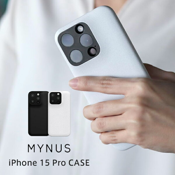 [ͥݥȯ] MYNUS iPhone 15 Pro CASE ߥ˥ޥǥ ޥʥ (ޥۥС)  ץ    ߥ˥ޥꥹ