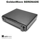 GoldenWave SERENADE DAC内蔵ヘッドフォンアンプヒマラヤPRO R2R DAC搭載ストリーミング対応■ PCM1740Kバランス構成2台分に相当ヒマラヤPRO R2R DACは最新のFPGAアルゴリズムと0.01％高精度抵抗の採用によりR2R DACチップで定評あるPCM1704を凌駕する性能を発揮、THD(全高調波歪み)率は-60dB 0.2%に達します。■ ロスレス再生対応複数の音楽再生アプリに対応■ A級増幅ヘッドフォンアンプ回路SERENADEのアンプ回路は、A級設計を基にしており、精密にマッチングされたディスクリートトランジスタアンプ回路が搭載されています。■ トランスは広帯域、サウンドの基盤50Wのトロイダルトランスは、高品質の広帯域鉄心と、ほぼ30,000マイクロFの大容量平滑化コンデンサー、および多段式・多チャンネル・低ノイズ・高速の電圧レギュレータ回路を組み合わせて構成されており、SERENADEに大して素早くピュアな電源を提供します。■ リスニングのための多数のオプション・ローカルNASドライブに格納された音源再生のためのブリッジ ポータブルデバイスから直接ストリーミング・好みのアプリからストリーミング再生・従来のDAC内蔵ヘッドフォンアンプモード光/同軸/USB/RCA[仕様情報]周波数特性 : 20Hz-20KHz，+-0.1dB，@1KHzTHD+N : 0.0015%，-3dBFS@1KHzSN比 : -110dB，0dBFS@1KHzチャンネルセパレーション : -120dB，0dBFS@1KHzDAC出力レベル : 4.5V/XLR，2.2V/RCA，0dBFS@1KHzヘッドフォン出力 : 3000mW@32Ω，2000mW@64Ω，1600mW@150Ω，900mW@300Ω(THD+N[1%，0dBFS@1KHz，バランス出力)バランス出力 : 4000mW@32Ω,760mw@300Ω;シングルエンド出力 : 2800mW@32Ω,510mW@300Ωデジタル入力、サポート形式USB : PCM32bit/384K, DSD64-DSD256COAX、OPTICAL : PCM32bit/192K, DSD DoP64LAN 有線ネット : PCM44.1-PCM768,DSD64-DSD512重量 : 3.9kgサイズ : 300 x 255 x 50mm(突起含まず)前面・6.35mm ヘッドフォン出力・4.4mm バランスヘッドフォン出力・4ピンXLRバランスヘッドフォン出力背面・RCAシングルエンド入力・RCAシングルエンド出力・同軸・XLRバランス出力 x2・光デジタル・USB端子・ネットワーク・OSアップグレード・AC電源プラグ[メーカー]ハイファイマン HIFIMAN型番JANSERENADE6925624202484[メディア 規格] RCA[性能] ボリュームコントロール[端子] 4.4mm[端子] 6.3mm(1/4インチ)[端子] USB B[端子] XLR[色] ブラック[規格] イーサネット[音声 規格] SPDIFHIFIMAN GoldenWave SERENADE ヒマラヤPRO R2R DAC内蔵 ヘッドフォンアンプ # SERENADE ハイファイマン