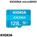 [lR|X] KIOXIA 128GB EXCERIA microSDXC UHS-I C10 J[h R=100MB/s A_v^t COpbP[W # LMEX1L128GG2 LINVA ([J[h)