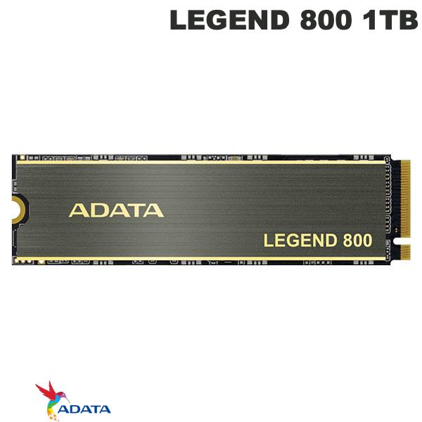 ADATA 1TB LEGEND 800 PCIe Gen4 x4 M.2 2280 SSD R=3500MB/s W=2200MB/s # ALEG-800-1000GCS エーデータ (内蔵SSD)