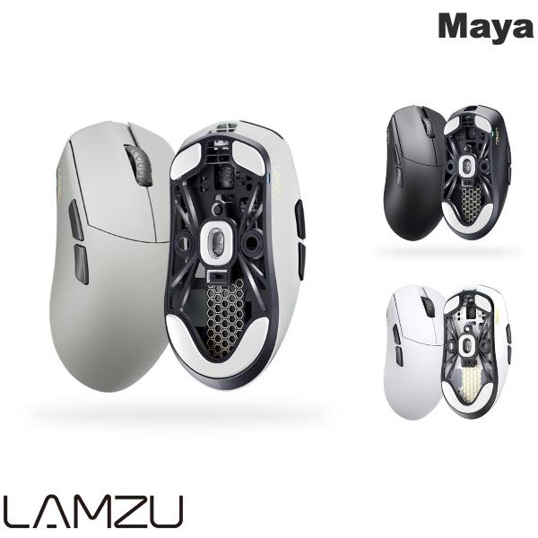 【あす楽】 LAMZU Maya (4K Compatible) 左右対称 1000Hz対応 超軽量 ワイヤレスゲーミングマウス ラム..